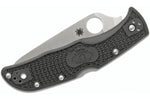 Couteau pliant Spyderco Endela lame dentée C243SBK manche en nylon/fibre de verre noir 11,9cm