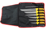 Trousse 6 couteaux de boucher + 1 fusil Pradel Excellence