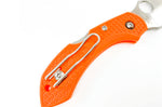 Couteau pliant Spyderco DragonFly 2 C28POR2 manche en nylon/fibre de verre orange 8,5cm