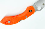Couteau pliant Spyderco DragonFly 2 C28POR2 manche en nylon/fibre de verre orange 8,5cm