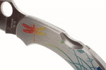 Couteau pliant Spyderco DragonFly 2 Tattoo C28PT manche en acier inox 8,1cm