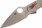 Couteau pliant Spyderco DragonFly 2 Tattoo C28PT manche en acier inox 8,1cm