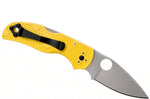 Couteau pliant Spyderco Native 5 C41PYL5 manche en nylon/fibre de verre jaune 10,2cm