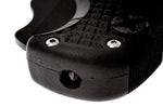 Couteau pliant Spyderco Assist C79PSBBK lame noire dentée manche en nylon/fibre de verre noir 12,2cm