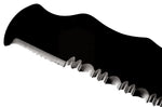 Couteau pliant Spyderco Assist C79PSBBK lame noire dentée manche en nylon/fibre de verre noir 12,2cm