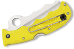 Couteau pliant Spyderco Assist C79PSYL semi-denté manche en nylon/fibre de verre jaune 12,4cm