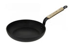 Poêle ronde antiadhésive De Buyer Choc B Bois en aluminium forgé et manche en hêtre - 24cm