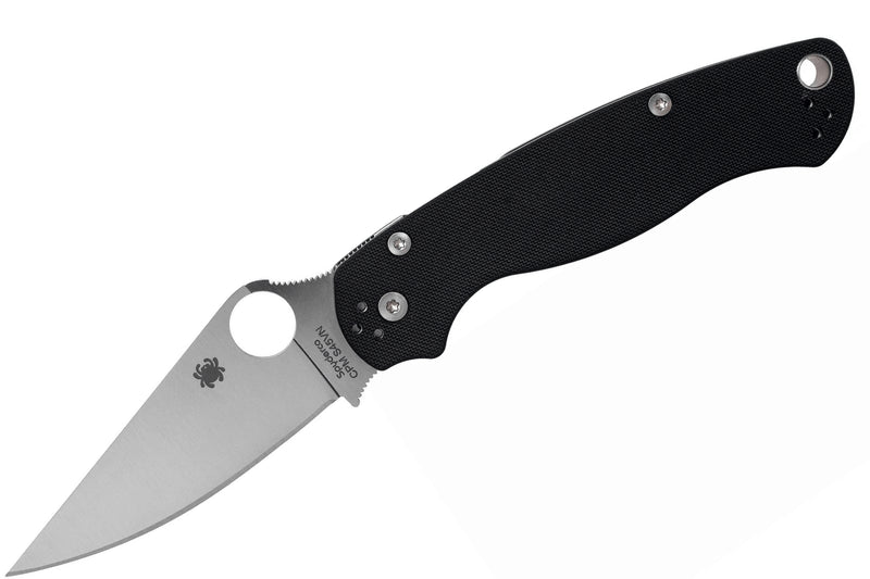Couteau pliant Spyderco Paramilitary 2 C81GP2 manche en G10 noir 12,2cm