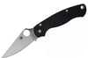 Couteau pliant Spyderco Paramilitary 2 C81GP2 manche en G10 noir 12,2cm