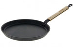Poêle à crêpes antiadhésive De Buyer Choc B Bois en aluminium forgé et manche en hêtre - 30cm