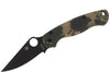 Couteau pliant Spyderco Paramilitary 2 Camo C81GPCMOBK2 lame noire manche en G10 12,2cm