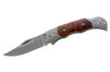 Couteau pliant Herbertz 201408 lame damassée manche bois de ronce 8cm