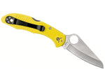 Couteau pliant Spyderco Salt 2 C88PYL2 manche en nylon/fibre de verre jaune 10,8cm