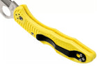 Couteau pliant Spyderco Salt 2 C88PYL2 manche en nylon/fibre de verre jaune 10,8cm