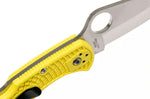 Couteau pliant Spyderco Salt 2 C88PYL2 manche en nylon/fibre de verre jaune 10,8cm