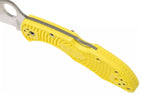 Couteau pliant Spyderco Salt 2 C88PYL2 manche en nylon/fibre de verre jaune 10,8cm