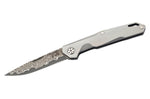 Couteau pliant Herbertz 300008 lame damassée manche inox 8cm