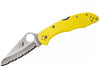 Couteau pliant Spyderco Salt 2 C88SYL2 à lame dentée manche en nylon/fibre de verre 10,8cm