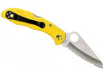 Couteau pliant Spyderco Salt 2 C88SYL2 à lame dentée manche en nylon/fibre de verre 10,8cm