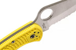 Couteau pliant Spyderco Salt 2 C88SYL2 à lame dentée manche en nylon/fibre de verre 10,8cm