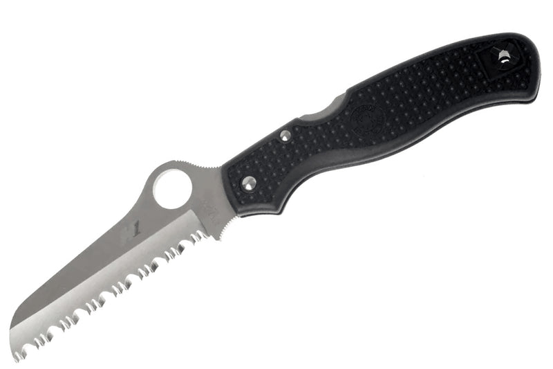 Couteau pliant Spyderco Atlantic Salt C89SBK manche en nylon/fibre de verre noir 11,7cm