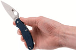 Couteau pliant Spyderco UK Penknife C94PDBL manche en nylon/fibre de verre bleu foncé 10cm