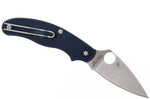 Couteau pliant Spyderco UK Penknife C94PDBL manche en nylon/fibre de verre bleu foncé 10cm