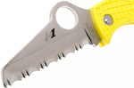 Couteau pliant Spyderco Manbug Salt MYLS manche en nylon/fibres de verre jaune 6,4cm