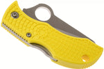 Couteau pliant Spyderco Manbug Salt MYLS manche en nylon/fibres de verre jaune 6,4cm