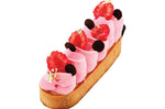 Cercle à tarte oblong perforé 14x5x2cm en inox
