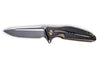 Couteau pliant CIVIVI Statera C901A manche en G10/fibre de carbone marron et noir 11,7cm