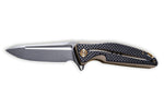 Couteau pliant CIVIVI Statera C901A manche en G10/fibre de carbone marron et noir 11,7cm