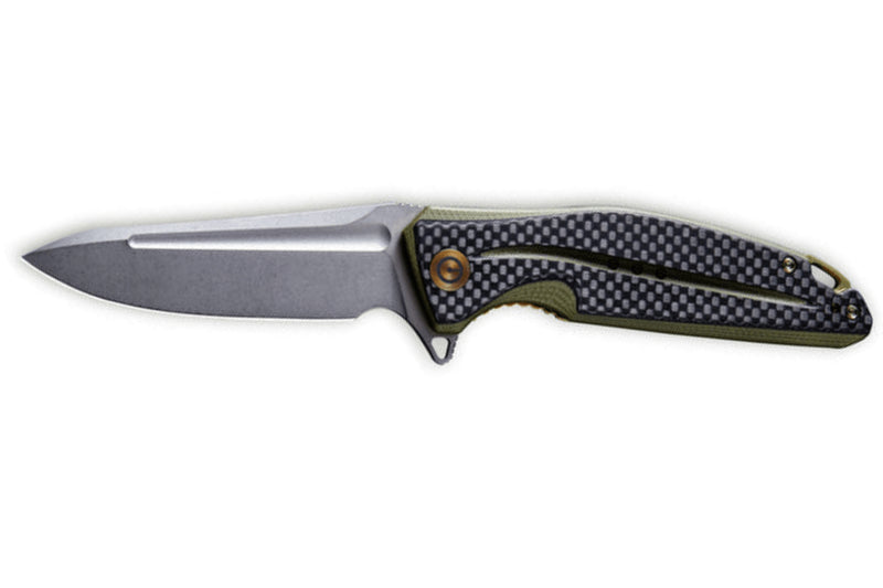 Couteau pliant CIVIVI Statera C901B manche en G10/fibre de carbone vert et noir 11,7cm