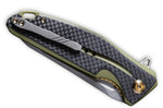 Couteau pliant CIVIVI Statera C901B manche en G10/fibre de carbone vert et noir 11,7cm