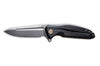 Couteau pliant CIVIVI Statera C901C manche en G10/fibre de carbone tout noir 11,7cm