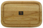 Plateau à fromage avec couvercle Continenta en bois d'hévéa 38,5x25,5x11,5cm