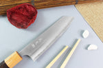Couteau ko-bunka japonais artisanal Yoshimi Kato AS Nashiji 13,5cm
