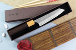 Couteau ko-bunka japonais artisanal Yoshimi Kato AS Nashiji 13,5cm
