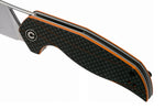 Couteau pliant CIVIVI Anthropos C903A manche en G10/fibre de carbone orange et noir 10,6cm