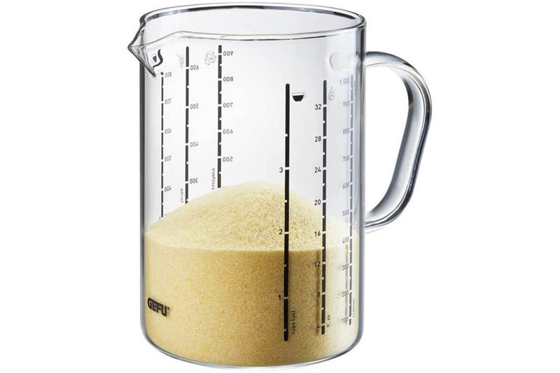 Verre doseur Gefu Meti en verre borosilicate - 1000 ml