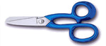 Ciseaux à poisson Bargoin 22cm acier inoxydable manche bleu plastifié