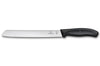 Couteau à pain Victorinox SwissClassic 21cm noir sur carte