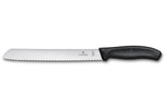 Couteau à pain Victorinox SwissClassic 21cm noir sur carte