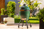 Chariot à roulettes avec poignée intégrée pour barbecue Big Green Egg Large
