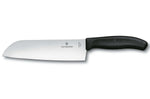 Couteau santoku Victorinox SwissClassic 17cm noir sur carte