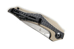 Couteau pliant CIVIVI Plethiros en G10/fibre de carbone 11,2cm - Marron
