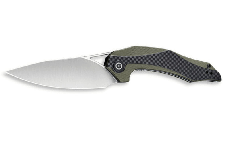 Couteau pliant CIVIVI Plethiros en G10/fibre de carbone 11,2cm - Olive