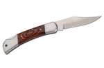 Couteau pliant Herbertz 2141 manche pakkawood marron orangé double mitre - S