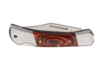 Couteau pliant Herbertz 2141 manche pakkawood marron orangé double mitre - S