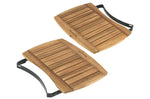 Tablettes latérales en bois d'acacia pour barbecue Big Green Egg Large